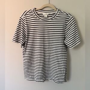 H&M B&W Striped Maternity Top, Small